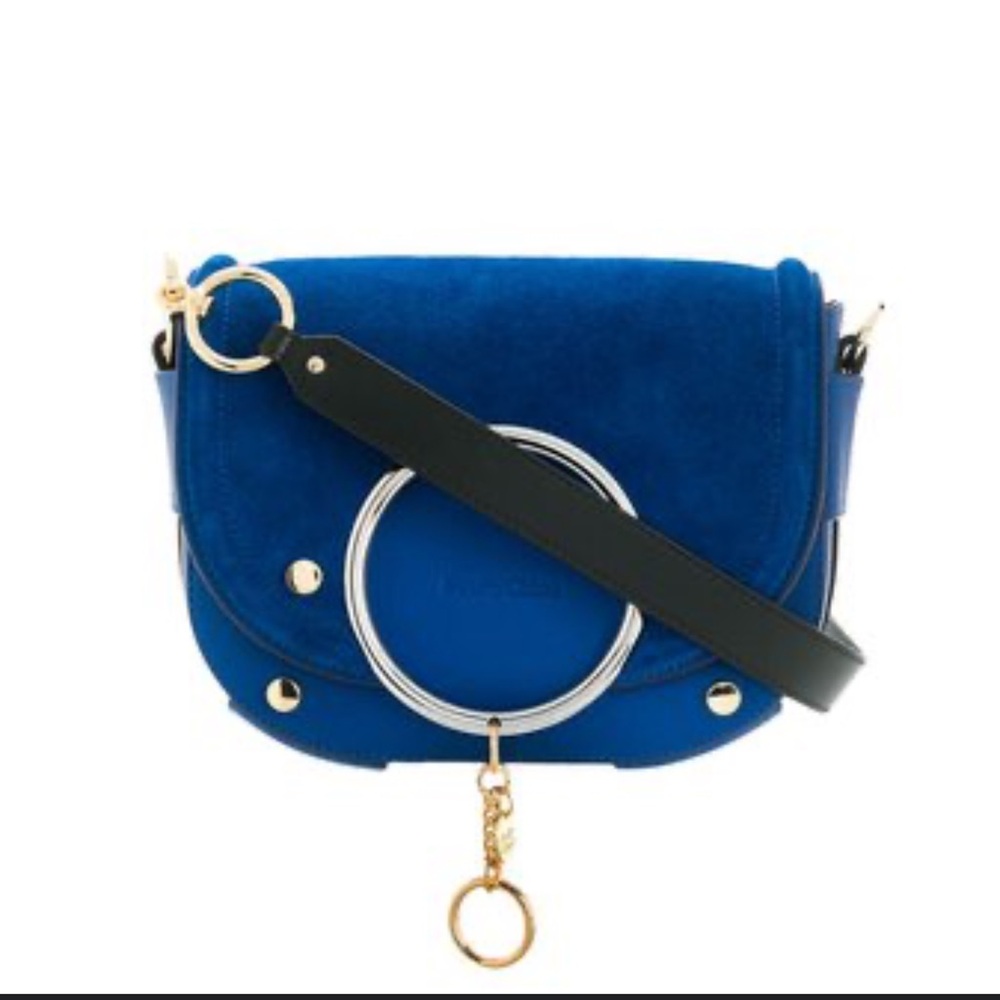 See by Chloe $585 Mara crossbody suede & leather satchel